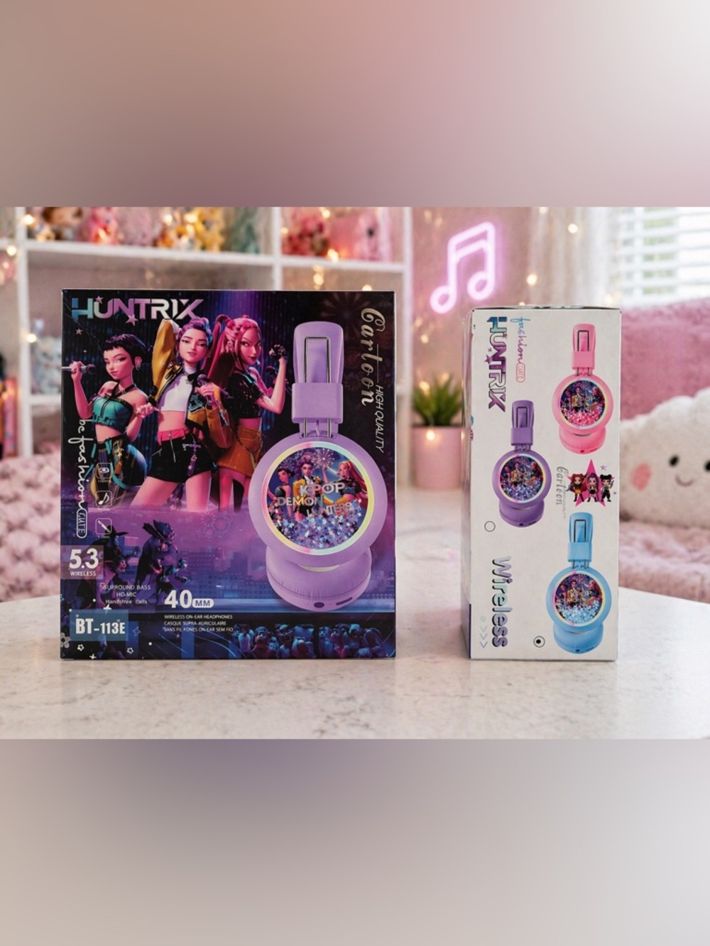 KPOP Demon Hunters Wireless Headphones – BT-113E Bluetooth 5.3